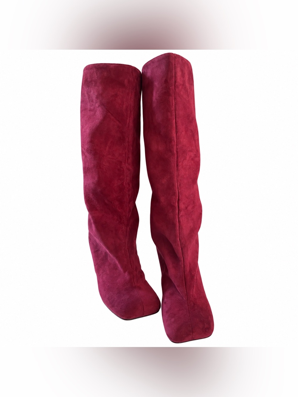 Boxy Oversized Faux Suede Booties